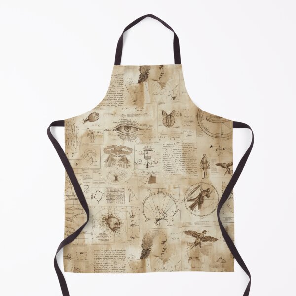 Item preview, Da Vinci's Legacy: Vintage Sketchbook Explorations Pattern designed and sold by Sir Meow Meow.