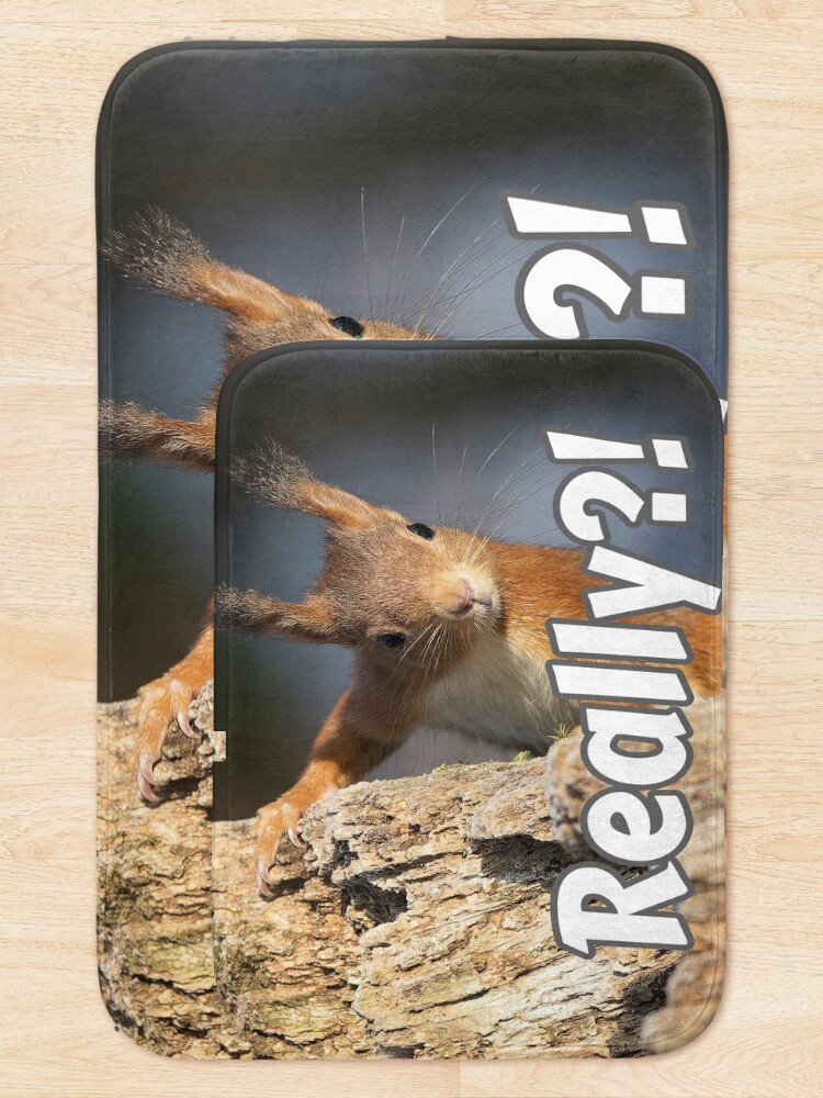 Thumbnail 5 of 6, Bath Mat, Really?! designed and sold by Surreallytee.