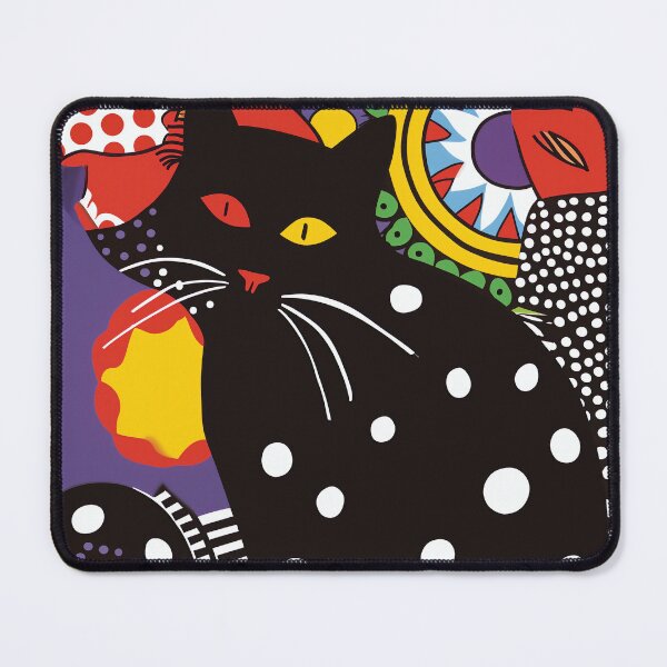 Item preview, Heterochromatic Dotted Cat Art designed and sold by EnchantArtCo.