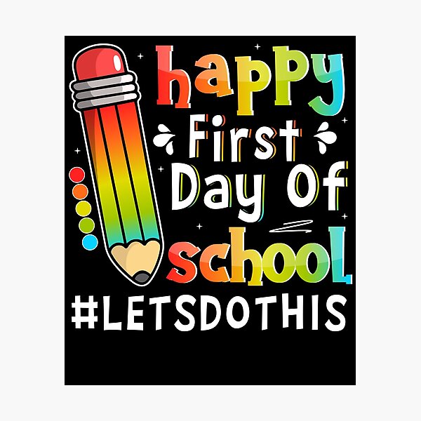 Item preview, Happy First Day Let's Do This Back To School Tie Dye designed and sold by MobyStickers.