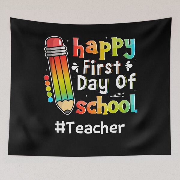Item preview, Happy First Day Of School Teacher Pencil Back To School designed and sold by MobyStickers.