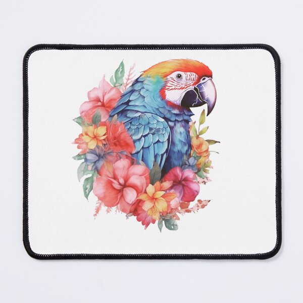 Item preview, Colorful Watercolor Floral Parrot designed and sold by TheAnimalZ00.