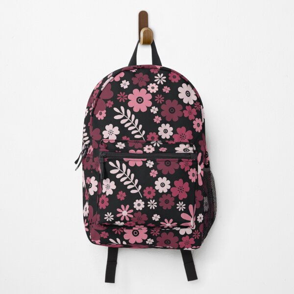 Item preview, Maroon and White Ditsy Floral Repeated Pattern designed and sold by PearlMoonGrapes.