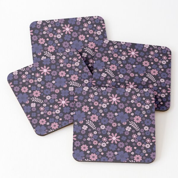 Item preview, Blue and Pink Ditsy Floral Repeated Pattern designed and sold by PearlMoonGrapes.
