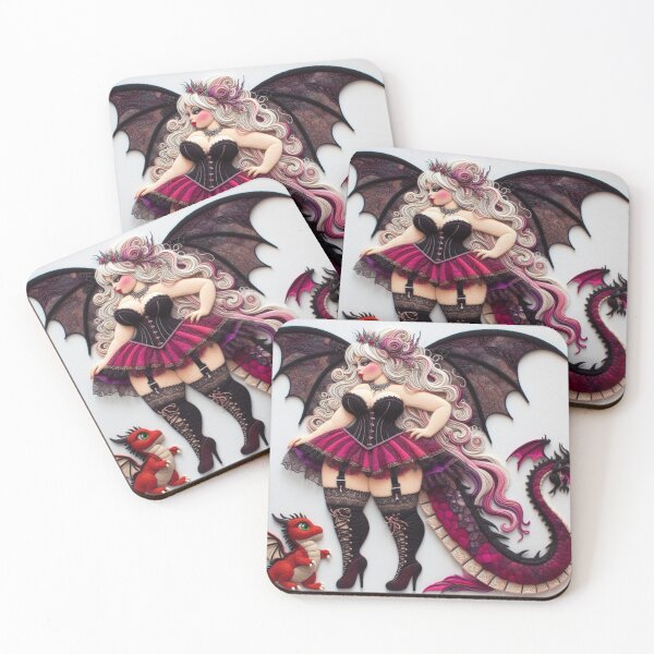 Item preview, Dragon Fairy with Baby Dragons FF099 designed and sold by FairytalePress.