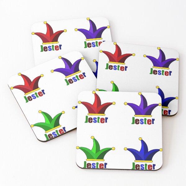 Item preview, Pack of jester, joker or clown hats in various colors with names in colored letters designed and sold by shennix.
