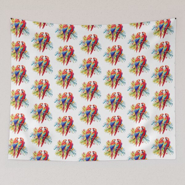 Item preview, Colorful Watercolor Macaw Parrots designed and sold by TheAnimalZ00.