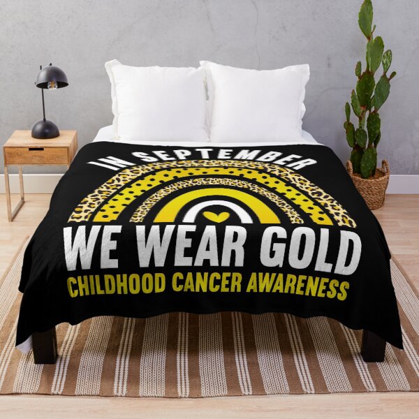 Item preview, In September We Wear Gold Childhood Cancer Awareness Rainbow designed and sold by MobyStickers.