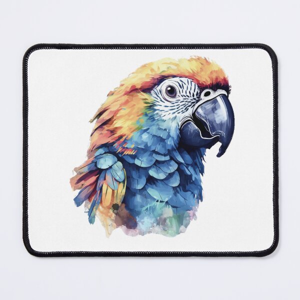 Item preview, Watercolor Macaw Face designed and sold by TheAnimalZ00.