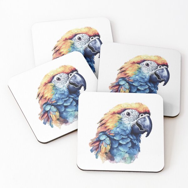 Item preview, Watercolor Macaw Face designed and sold by TheAnimalZ00.