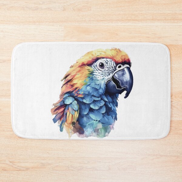 Item preview, Watercolor Macaw Face designed and sold by TheAnimalZ00.
