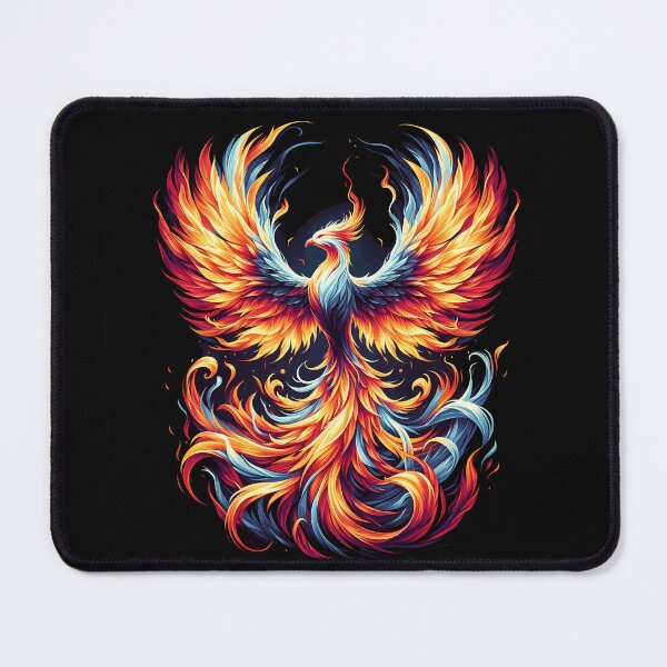 Item preview, Fiery Phoenix Rising - Majestic Wings Artwork designed and sold by TeeTown Treasure.