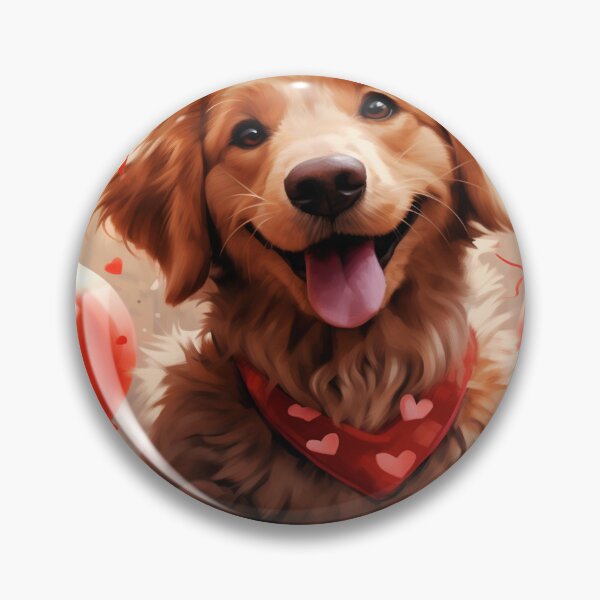 Item preview, valentine dog decorative panel designed and sold by DropeSavage.