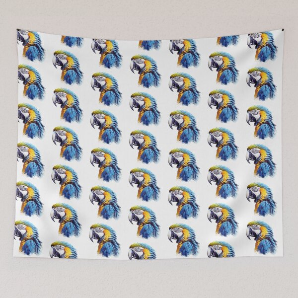 Item preview, Watercolor Macaw Parrot designed and sold by TheAnimalZ00.