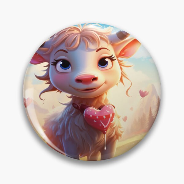 Item preview, Valentine's Day Cow Decorative Panel designed and sold by DropeSavage.