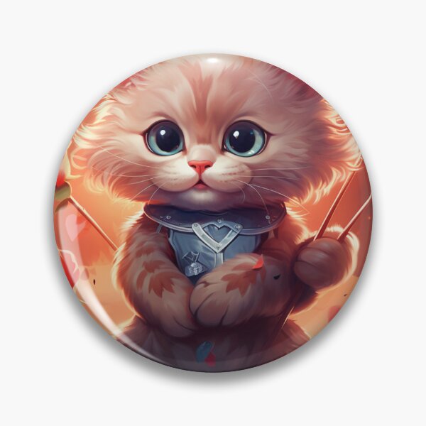 Item preview, valentine's day cat decorative panel designed and sold by DropeSavage.