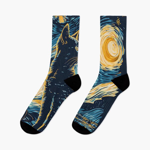 Item preview, Starry night Cat Van gogh Masterpiece designed and sold by Vangoholic.