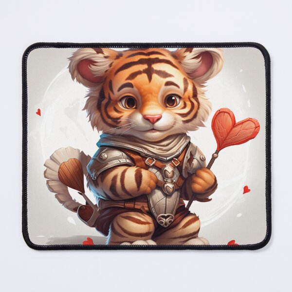 Item preview, valentine's day tiger decorative panel designed and sold by DropeSavage.