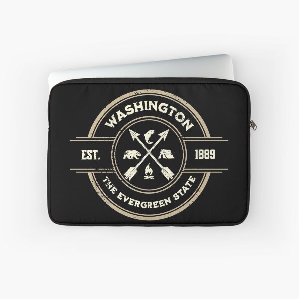 Item preview, WA Washington State Evergreen State Retro Vintage Design Pacific Northwest PNW designed and sold by JustincredibleT.