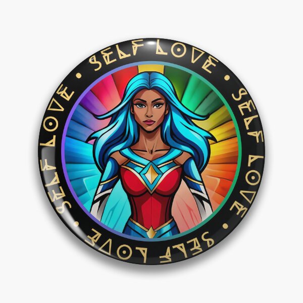 Item preview, Superhero Woman Self Love Promise Rainbow Warrior Purple designed and sold by Melan Designs.