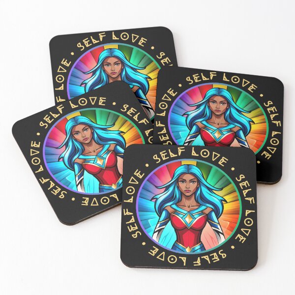 Item preview, Superhero Woman Self Love Promise Rainbow Warrior Purple designed and sold by Melan Designs.