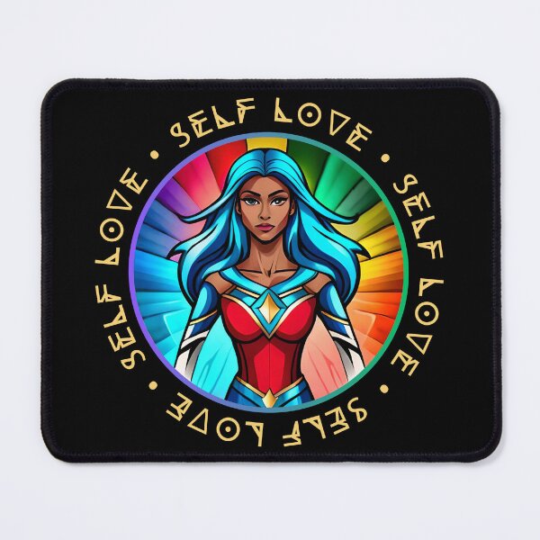 Item preview, Superhero Woman Self Love Promise Rainbow Warrior Purple designed and sold by Melan Designs.