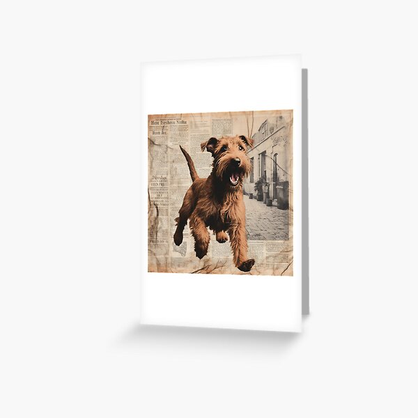 Item preview, Vintage looking Irish Terrier designed and sold by liana campbell.
