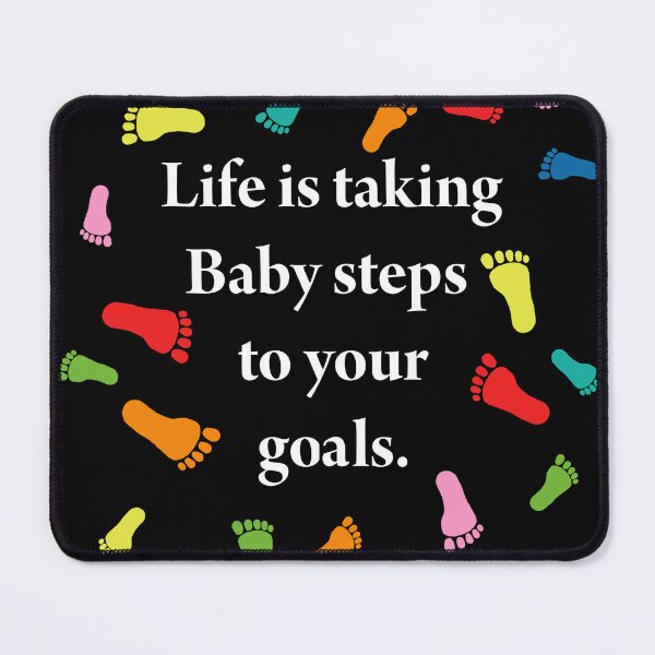 Item preview, Life is taking baby steps to your goals. designed and sold by roztshirts.