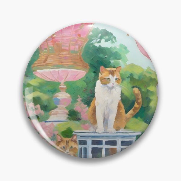 Artikelvorschau, Grandmillennial-Kunst, landende Luftballons, skurrile Katzenkunst entworfen und verkauft von SophieClimaArt.