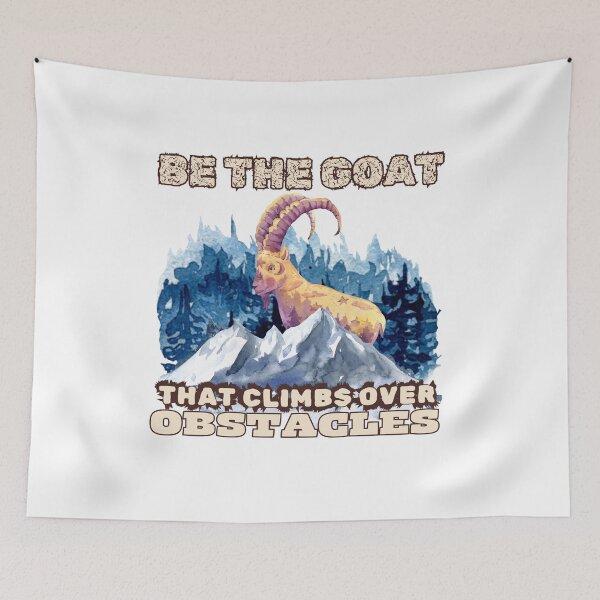 Item preview, Be the goat that climbs over obstacles  designed and sold by BritishDelights.
