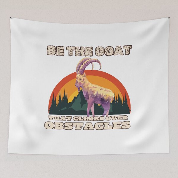 Item preview, Be the goat that climbs over obstacles  designed and sold by BritishDelights.