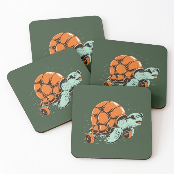 Item preview, Orange-Shelled Turtle on Wheels designed and sold by NiRia Spot.