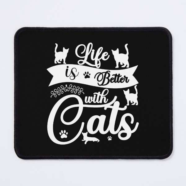 Item preview, Life is better with cats designed and sold by BorczVisuals.