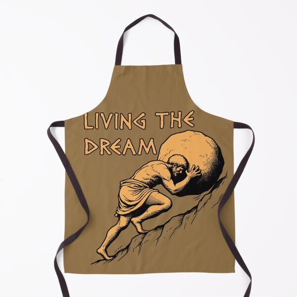 Item preview, Living The Dream - Sisyphus, Greek Mythology Meme designed and sold by SpaceDogLaika.