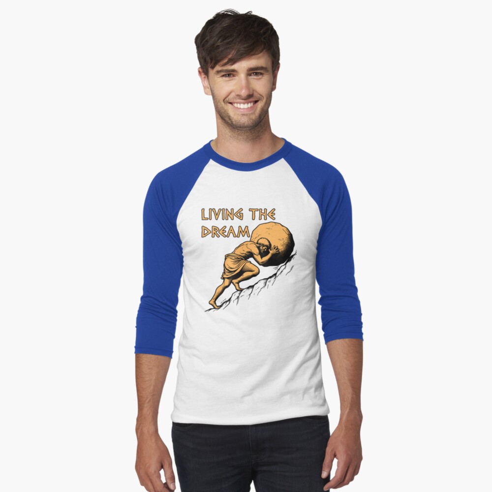 Item preview, Baseball ¾ Sleeve T-Shirt designed and sold by SpaceDogLaika.