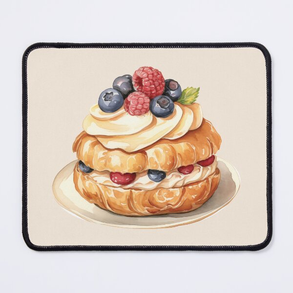 Item preview, Vanilla Cream Puffs With Fresh Berries designed and sold by Alicia Chee.