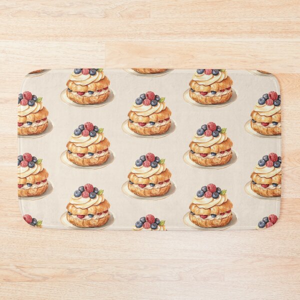 Item preview, Vanilla Cream Puffs With Fresh Berries designed and sold by Alicia Chee.