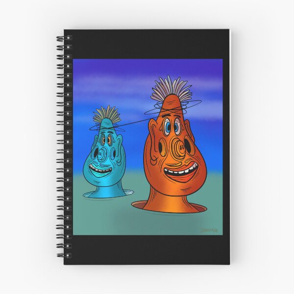 Item preview, Weird Moai type cartoony creatures coming out of the ground.  designed and sold by DaveDanchuk.