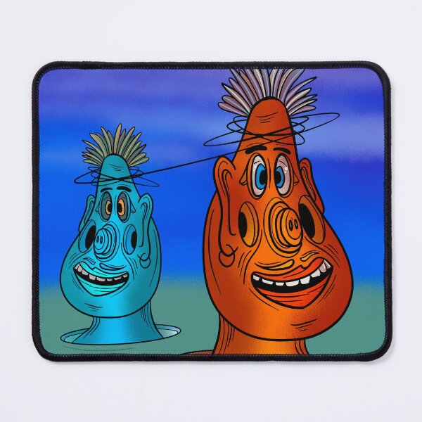 Item preview, Weird Moai type cartoony creatures coming out of the ground.  designed and sold by DaveDanchuk.