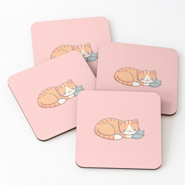 Item preview, Purrfect Nap, Cute Cat Sleeping Clipart, Peach Cat designed and sold by SnuggleSafari.