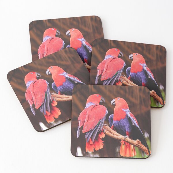 Item preview, Red And Blue Eclectus Birds designed and sold by TheAnimalZ00.