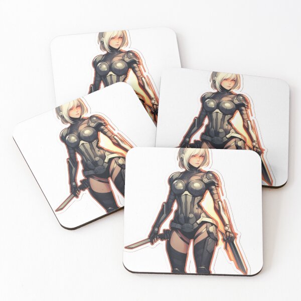Item preview, Female Android Inspired - A Unique Blend of Sci-Fi, Cyberpunk, Futuristic Android designed and sold by montrealinabox.
