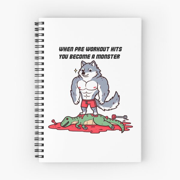 Item preview, When Pre Workout Hits: Muscle Wolf designed and sold by LemuellTrends.
