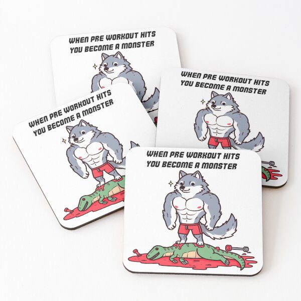 Item preview, When Pre Workout Hits: Muscle Wolf designed and sold by LemuellTrends.