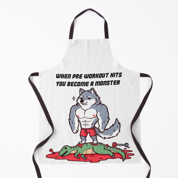Item preview, When Pre Workout Hits: Muscle Wolf designed and sold by LemuellTrends.