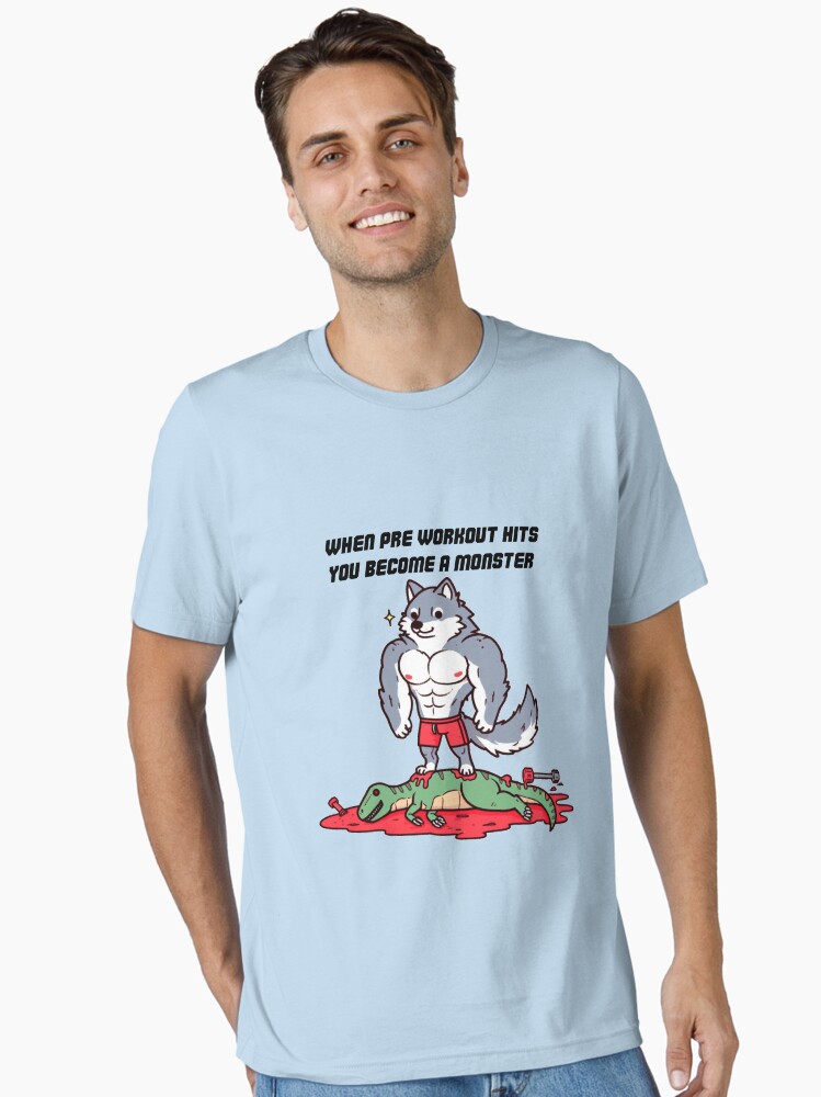 When Pre Workout Hits: Muscle Wolf