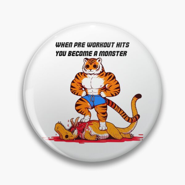 Item preview, When Pre Workout Hits: Muscle Tiger designed and sold by LemuellTrends.