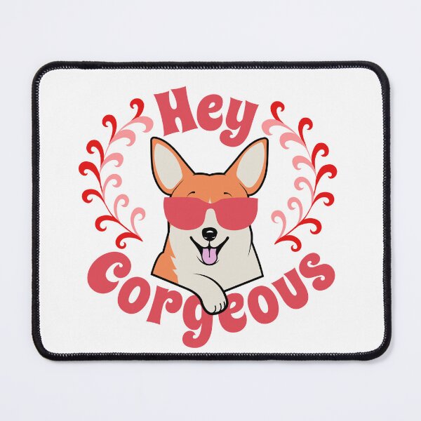 Item preview, Hey Corgeous Corgi Valentine designed and sold by retrorascal.