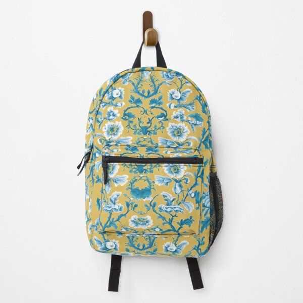 Item preview, Blue and yellow traditional French toile designed and sold by SophieClimaArt.