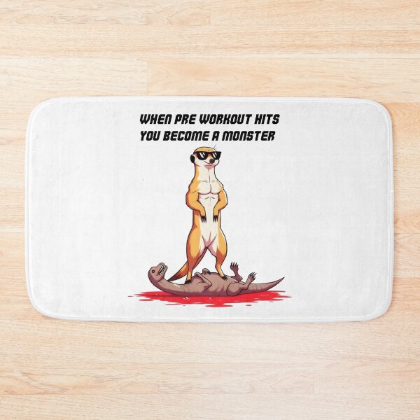 Item preview, When Pre Workout Hits: Muscle Meerkat designed and sold by LemuellTrends.